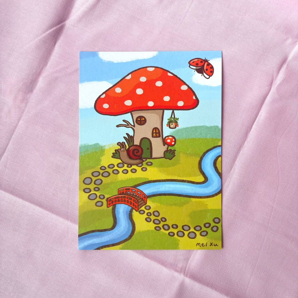*SALE* SNAIL'S HOUSE Postcard Print