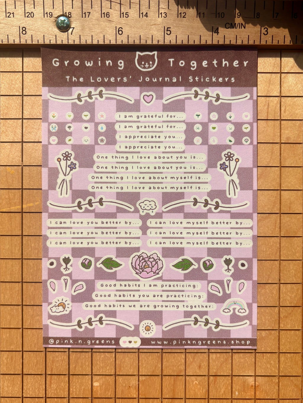 GROWING TOGETHER Journal Stickers
