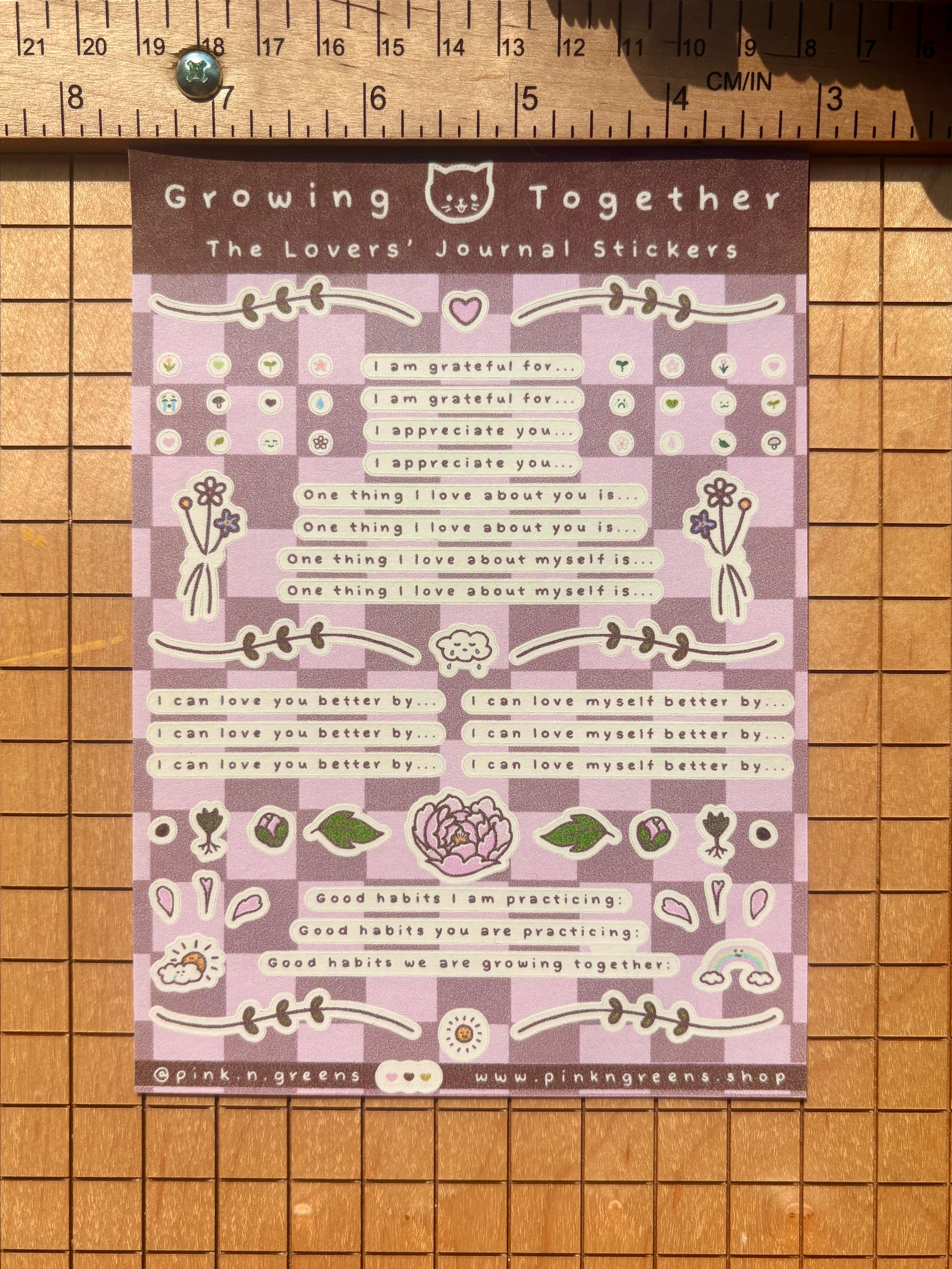 GROWING TOGETHER Journal Stickers