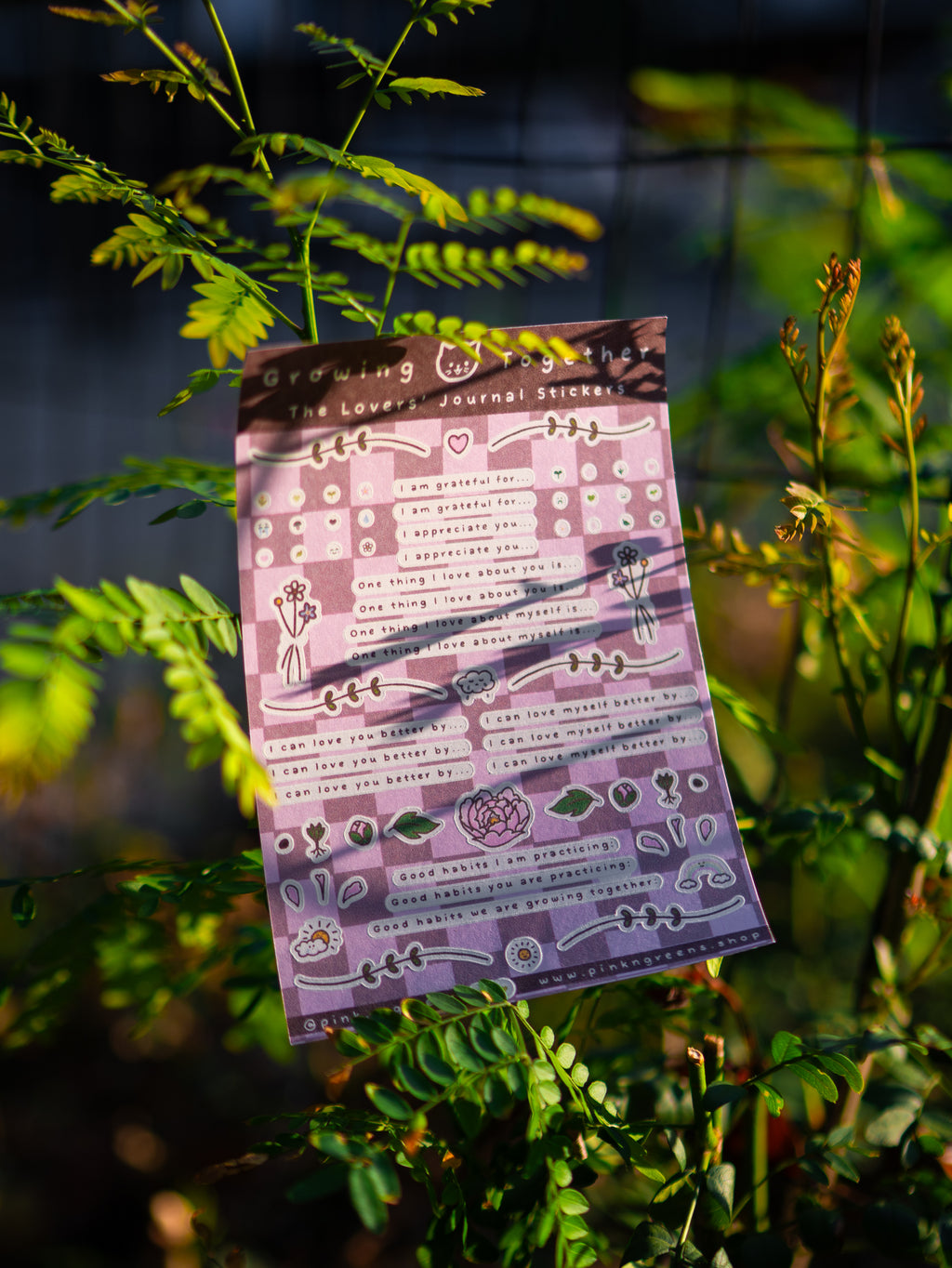 GROWING TOGETHER Journal Stickers