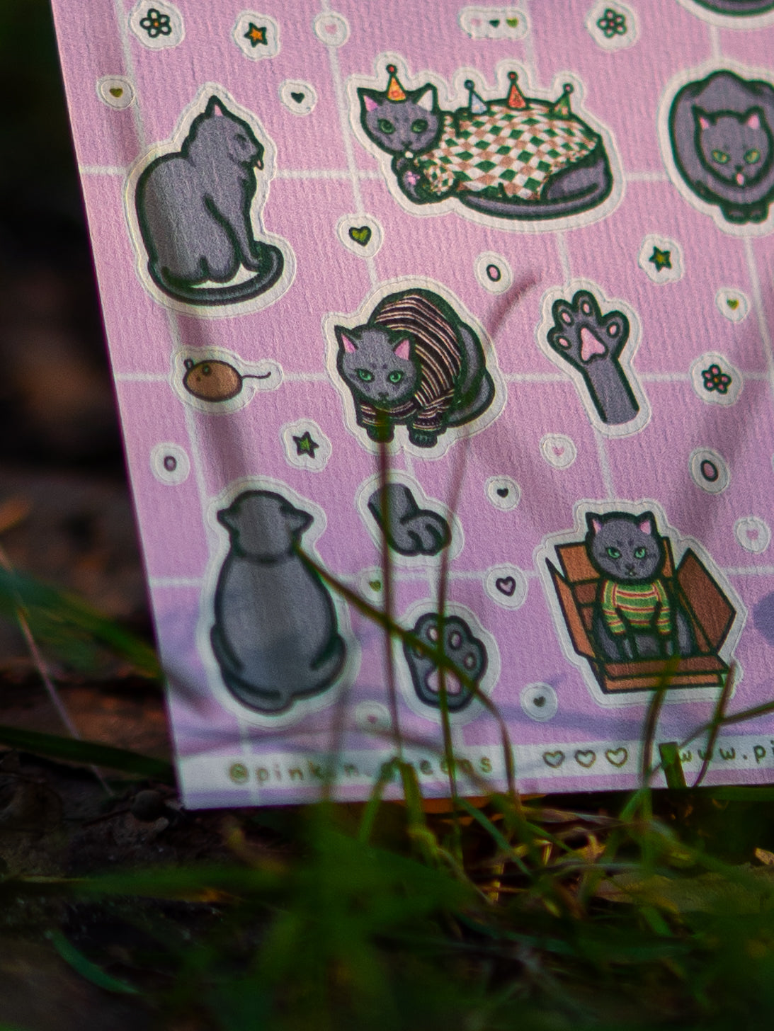 BLEPPY the Russian Blue Large Sticker Sheet