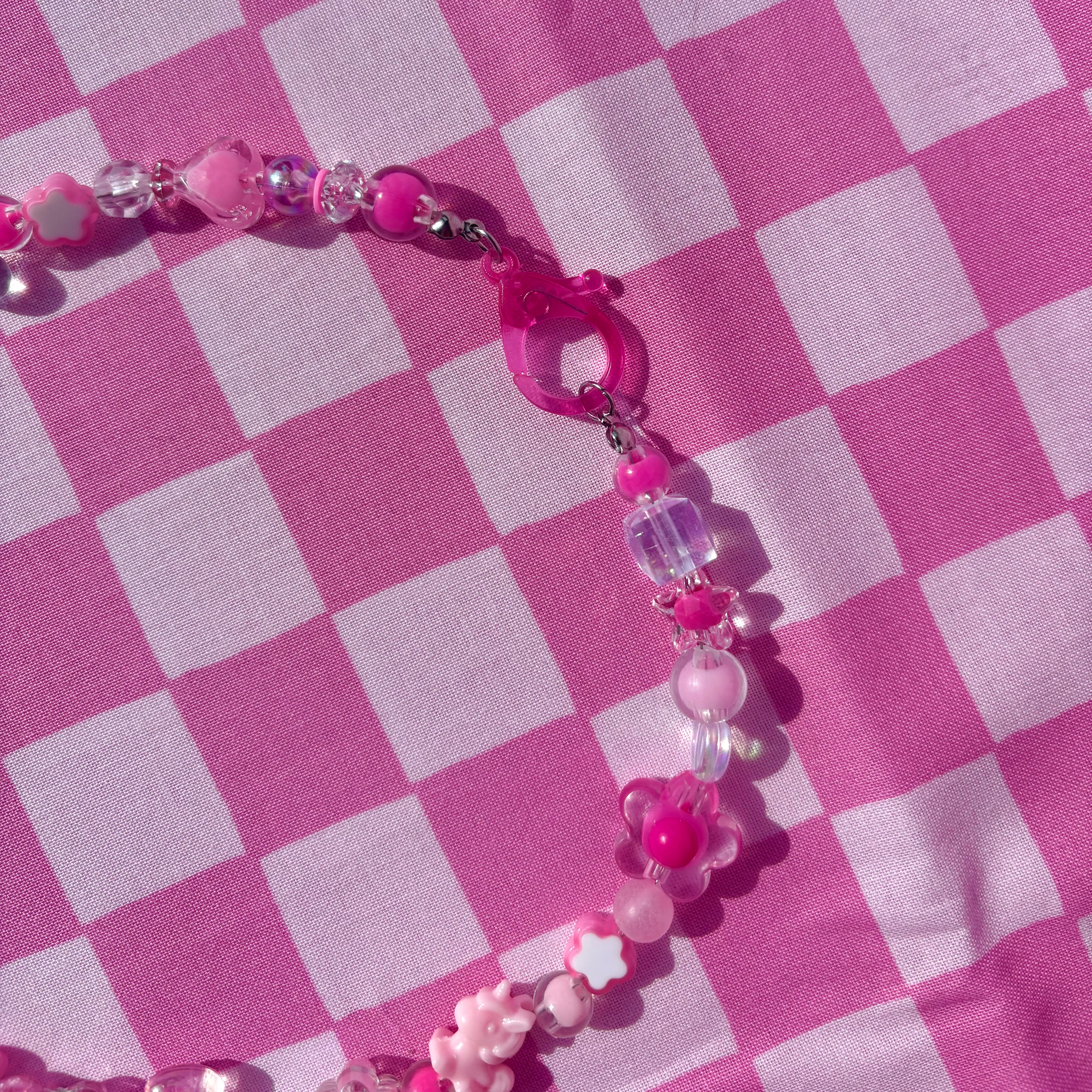 FUZZY PAW Y2K Beaded Necklace ⋆˚✿˖°⋆.ೃ࿔*:･