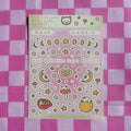 REST WITH RABBIT Large Sticker Sheet