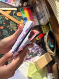 Handmade Recycled Paper Minibook ( purple // pink )