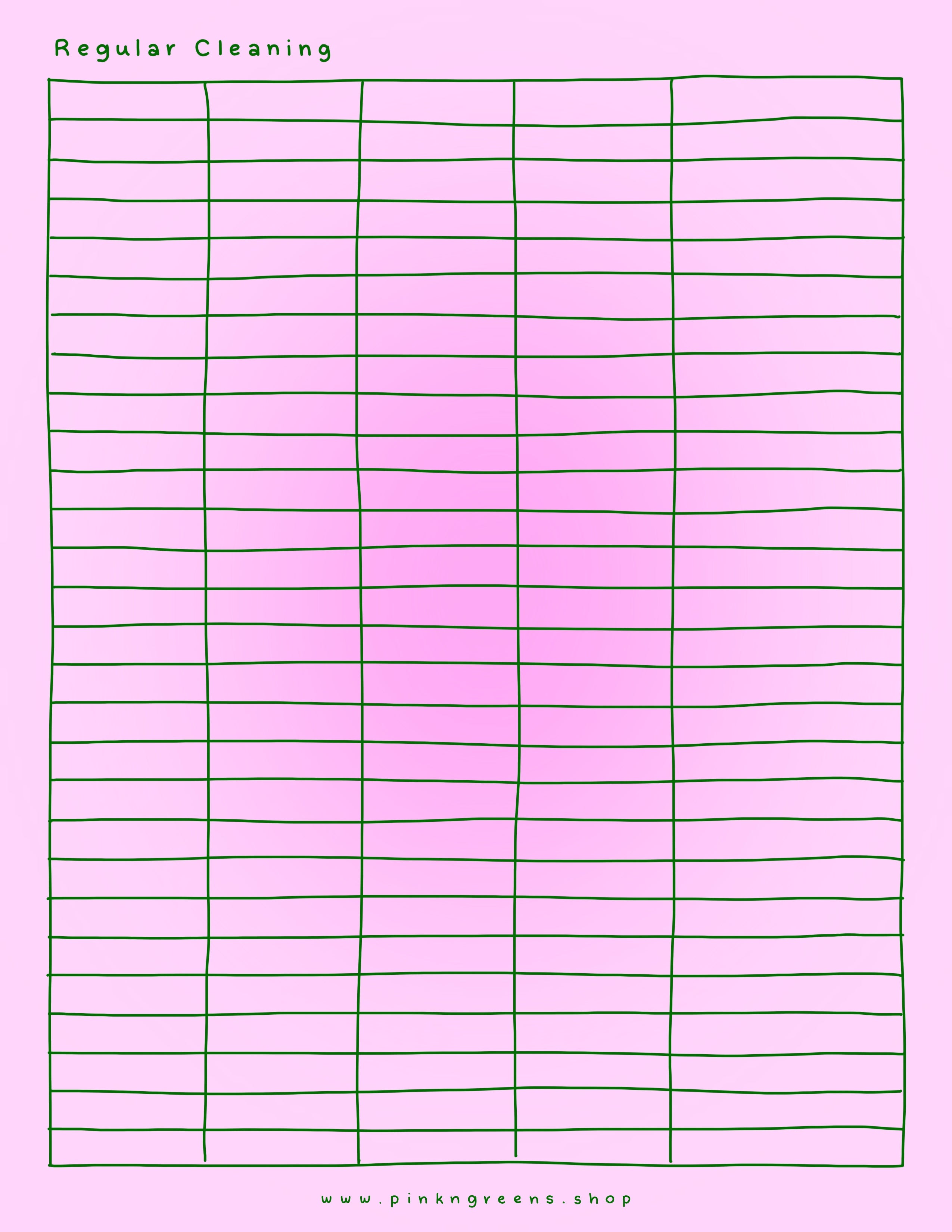 ADHD CLEANING CHARTS