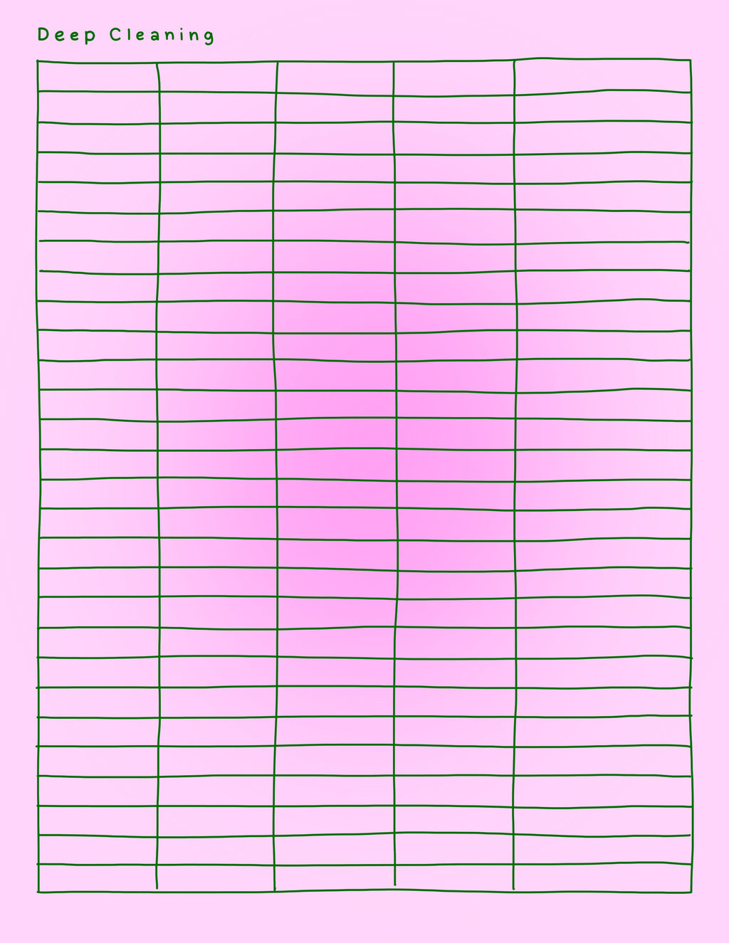 ADHD CLEANING CHARTS