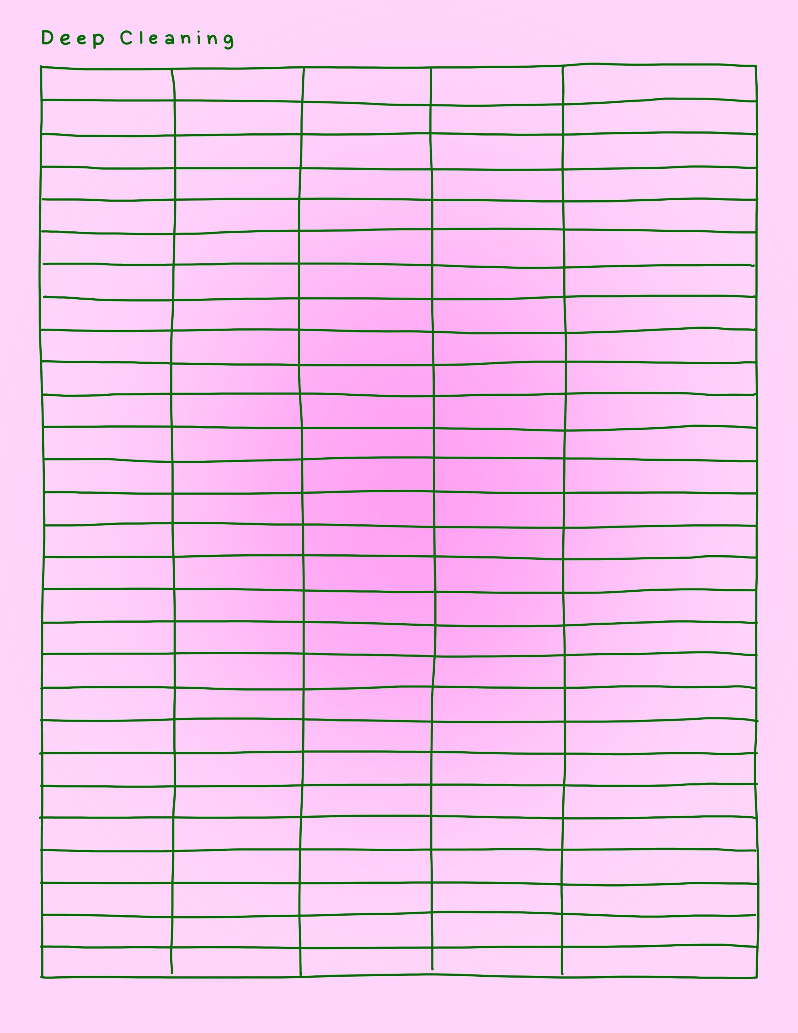 ADHD CLEANING CHARTS