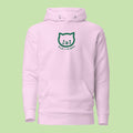 Embroidered Pink n Greens Hoodie